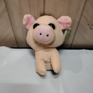 farmyard snubbies pig 5" inch plush